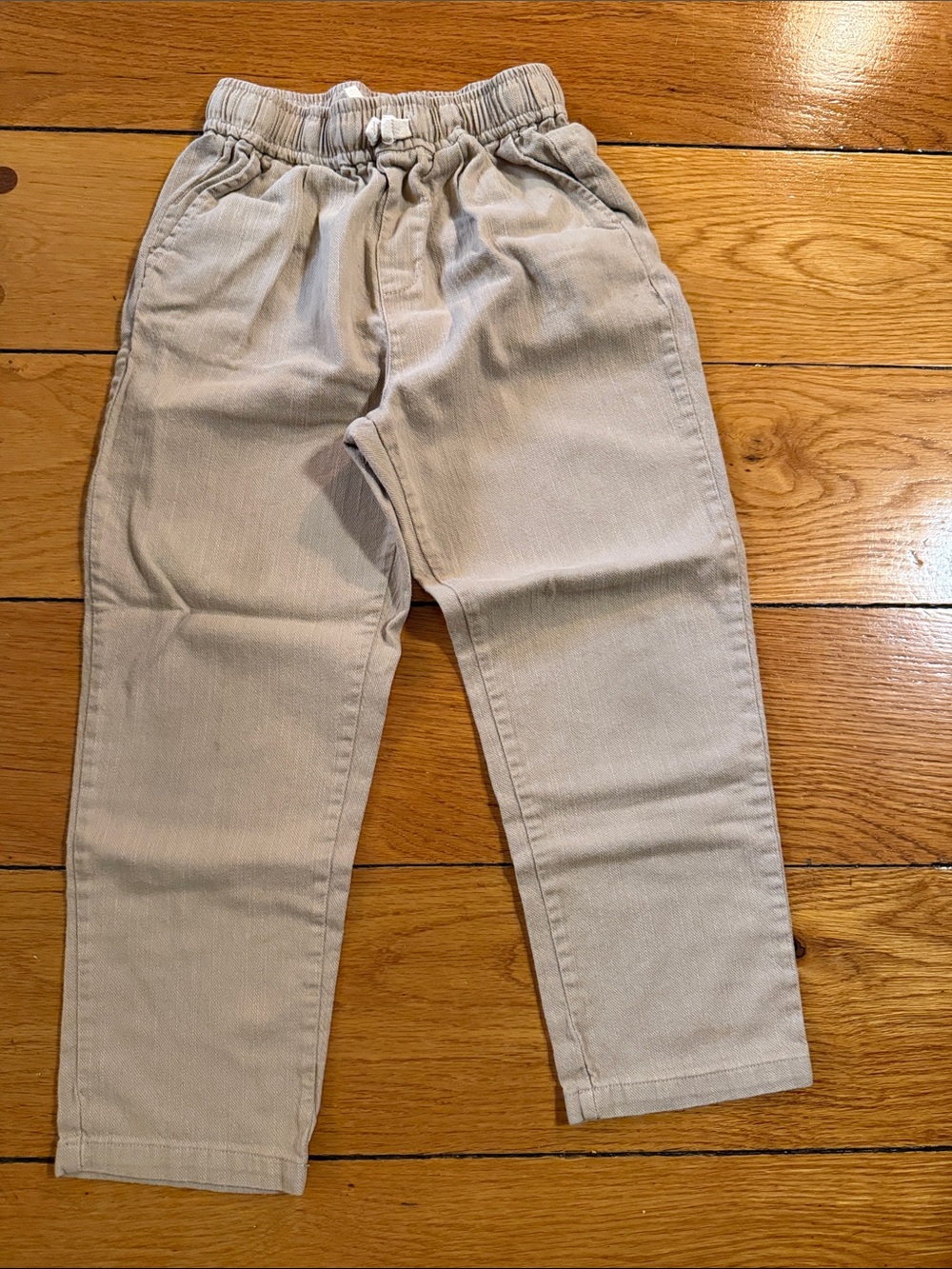 Rylee and Cru Kids Elastic-Waist Beige Pants